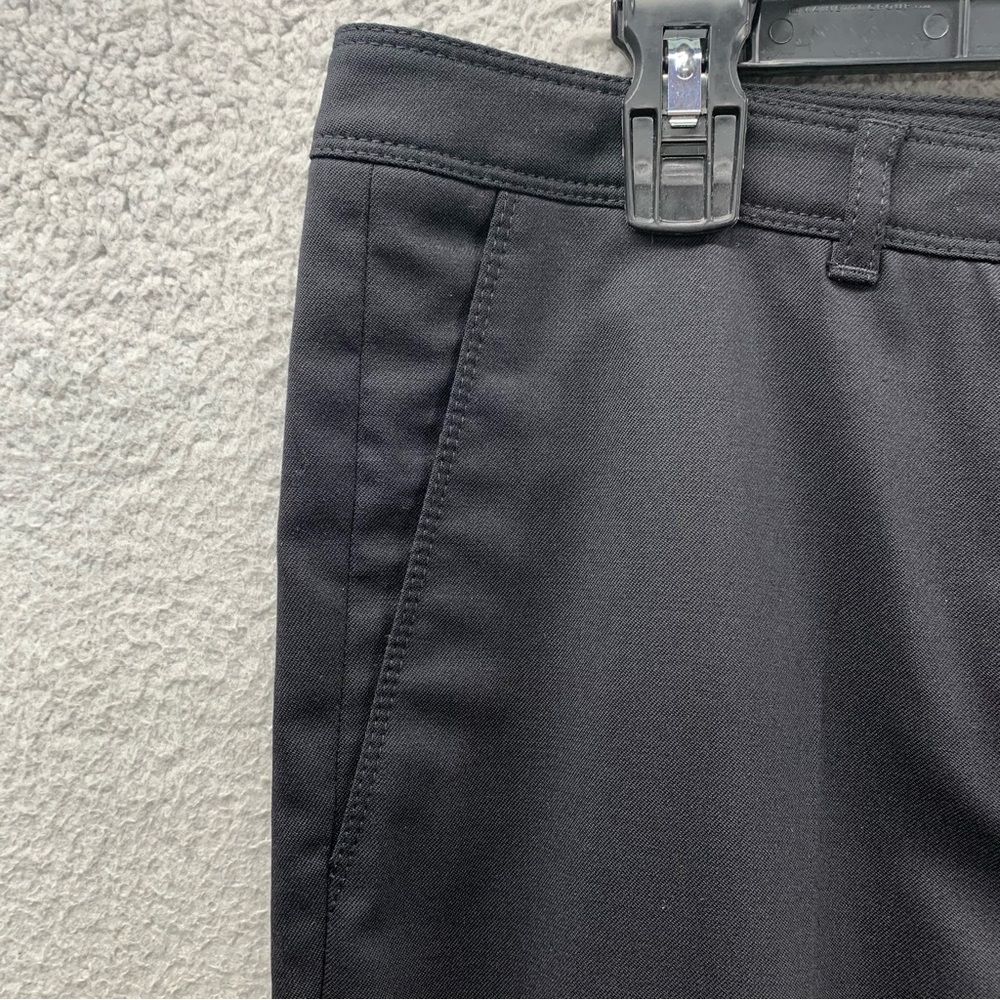 Burberry London Black Wool Flat Front Straight Leg Pants Women's Size US 10 - Picture 11 of 13